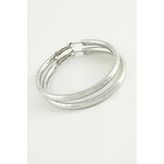Noktalı Boru Halka Küpe 4 cm
