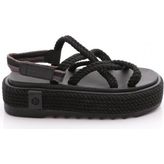 Nomadic Republic Chunky Platform Kadın Halat Sandalet - Siyah