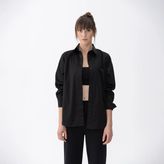 Nora Kadın %100 Pamuklu Oversize Gömlek Siyah - XL