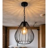 Nord Light Tekli Kule Tel Avize E27 Duylu Siyah (Ampül Hariç) Nl-1013