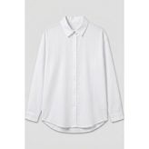 Norshen Oversize Uzun Taraklı Basic Gömlek - 36 - 001-Beyaz