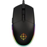 North Combat RGB Kablolu Oyuncu Mouse - Siyah
