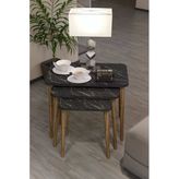 Northcity Torna Zigon Sehpa Siyah 3'Lü