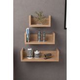 Northcity U Duvar Rafı Ceviz 43 Cm