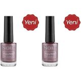 Note Nail Flawless Oje 86 Metallic Nude, Mor (2 paketi)