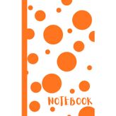 Notebook: 5 x 8 Mini Graph Sketchbook with colourful orange dots