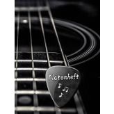 Notenbuch Gitarre Notenheft Gitarren Musikunterricht Bassgitarre Notenlinienheft Große Lineatur Gitarrenunterricht Anfänger Banjo Gitarrenbuch DIN A4 ... Mandoline Notensysteme Balalaika 02B17