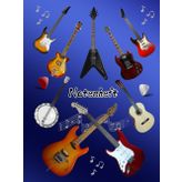 Notenheft Gitarre DIN A4 Notenbuch Gitarren Musikunterricht Bassgitarre Notenlinienheft Große Lineatur Gitarrenunterricht Anfänger Banjo Gitarrenbuch ... Mandoline Notensysteme Musiker Balalaika A04A