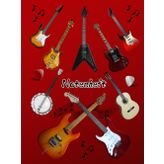 Notenheft Gitarre DIN A4 Notenbuch Gitarren Musikunterricht Bassgitarre Notenlinienheft Große Lineatur Gitarrenunterricht Anfänger Banjo Gitarrenbuch ... Mandoline Notensysteme Musiker Balalaika A06A