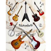 Notenheft Gitarre DIN A4 Notenbuch Gitarren Musikunterricht Bassgitarre Notenlinienheft Große Lineatur Gitarrenunterricht Anfänger Banjo Gitarrenbuch ... Mandoline Notensysteme Musiker Balalaika A09A