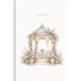 Notes: A Pretty Lined Notebook with a Romantic Garden Gazebo Cover for Notes, Lists and Everyday Writing