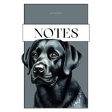 Notes: Leeres kariertes Notizbuch mit Hundemotiv / Labrador