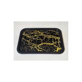 Notpa Desenli Sunum Tepsisi 30X20 Cm Plastik,Sarı