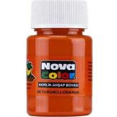 Nova Color Akrilik Boya 30 ml Turuncu - 4 Adet