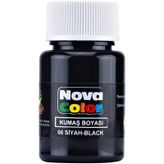 NOVA COLOR KUMAŞ BOYASI SİYAH 30CC