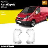 Nova Krom Opel Vivaro Abs Krom Ayna Kapağı 2 Prç 2010-2014