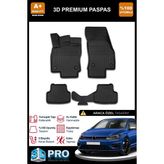 Nova Krom Vw Golf 7 3D Pro Havuzlu Paspas 2012-2020 - Siyah