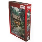 Nova Puzzle 1000 Parça Ağaçların Gölgesindeki Orman Evi Puzzle - 41206