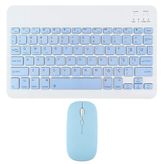 Novstrap Apple iPad Mini 2 3 4 5 6 7 Uyumlu Üretilmiş Mavi Bluetooth Klavye-Mouse
