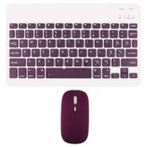 Novstrap Apple iPad Mini 2 3 4 5 6 7 Uyumlu Üretilmiş Mürdüm Bluetooth Klavye-Mouse