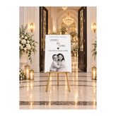 NPCQUN Kişiye Özel Çocukluk Fotoğraflı Nişan Karşılama Panosu 50x70 cm – İsimli Tasarım