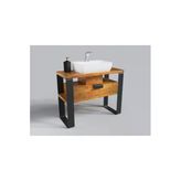 Nt Concept Masif Ağaç Banyo Dolabı(Hilton)(70Cm)