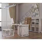 Ntconcept Mevra Doğal Ahşap Dörtlü Ofis ve Çalışma Odası Takımı - 75 x 180 cm