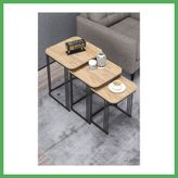 Nur store çanta Alize Zigon Sehpa Kahverengi 3'lü BEZOSS