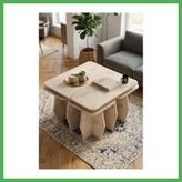 Nur store çanta Orta Sehpa Ve Zigon Sehpa 5'li Set Modern Çok Amaçlı Salon Oturma Odası Yan Sehpa 9249 Traverten BEZOSS
