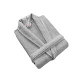 Nurpak Unisex Gri Bamboo Tek Bornoz