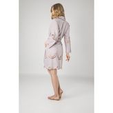 Nuşa A.lila Dantelli Bambo Cotton Bayan Bornozu