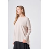 Nuss 116 LASTİK KOL MERSERİZE TUNİK BEJ