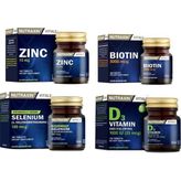Nutraxin Çinko 15 Mg 100 Tablet + D3 Vitamini 120 Tablet+Biotin 30 Tablet + Selenium 100 Tablet