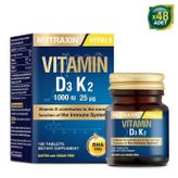 Nutraxin Vitamin D3K2 1000 Iu 120 Tablet 48 Adet