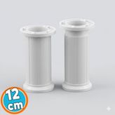 Nzb Mobilya Tezgah Dolap Yükseltici Yükseltme Ayağı Ayarlanabilir Plastik Ayak 1 Adet 12 cm Beyaz