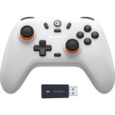 Nzm Store Nova Lite 2.4g Wireless Controller For Windows Pc, Iphone, Android, Switch & Steam Deck, Bluetooth Controller Gamepad With Hall Effect Trigger,turbo,rumble Vibration(Nova Lite White) - (ClearEyelets)Black-RadiantOrchid
