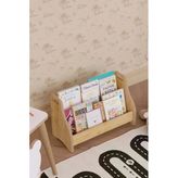 OBİ Atölye Montessori Zemin Kitaplığı 2 Katlı Yer Kitaplığı Mini Çocuk Kitaplık - Safir Meşe