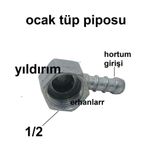 OCAK DİRSEĞİ PİPO LPG GAZ BAĞLAMA DİRSEK 1/2