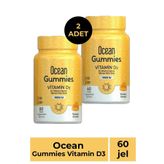 Ocean Gummies Vitamin D3 1000 IU 2x60 Çiğnenebilir Jel Form
