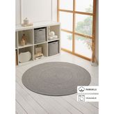 Ocean Home Textile 120 cm Yıkanabilir Gri Kırçıllı Pamuklu Halı Kilim
