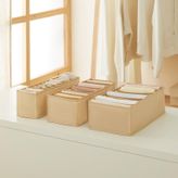 Ocean Home Textile 3Lu Bolmeli Bej Baliksirti Cekmece Duzenleyici Set