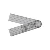 Odea 20 cm Plastik Cetvel Gonyometre - 360 Derece Ölçer - 1