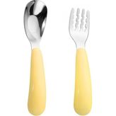 Odea 304 Çelik Sarı Bebek Çocuk Kaşık ve Çatal Seti CIN770SR