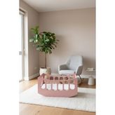Odea Arion Kids Beşik -%100 Mdf - Sallanabilir Beşik- Pembe - 1BW-Beyaz
