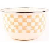 Odea Beige Emaye Karıştırma Kabı 24 cm - 4lt - Abanoz