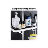 Odea Beyaz Robot Sürgülü Duş Sabunluğu Organizer