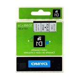 Odea Beyaz/siyah 12MM x 7m Dymo Şerit - 001-Beyaz
