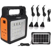 Odea Güneş Enerji Panelli Solar Güç Sistemi Powerbank Kamp Doğa Balık Karavan Fener Fm Bluetoth Müzik YSF-200 - 20W GaN White