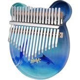 Odea Kaliteli 17 Tuşlu Okyanus Cam Kalimba Full Set - Ahşap
