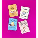 Odea Kedili Spiralli Defter, Mini 4'lü Set ile Eğlenceli Tasarım - 1 - 0